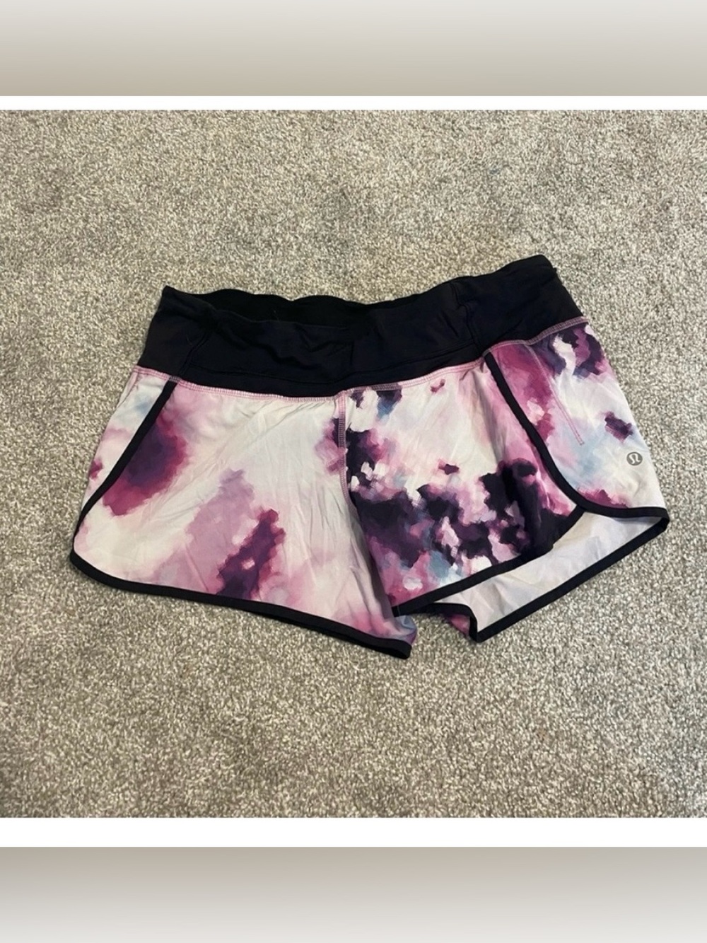 Purple and Black Lululemon Shorts